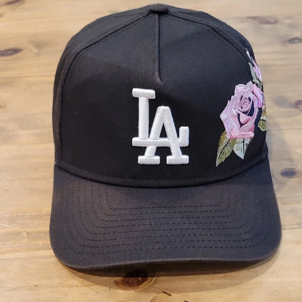 Los Angeles Dodgers New Era Hat Snapback A-Frame Rose Embroidered MLB Baseball